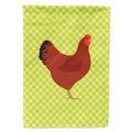 New Hampshire Red Chicken Green House Flag 28x40 Porch Sleeve Pole Decorative Outside Yard Banner Artwork Wall Hanging, Polyester