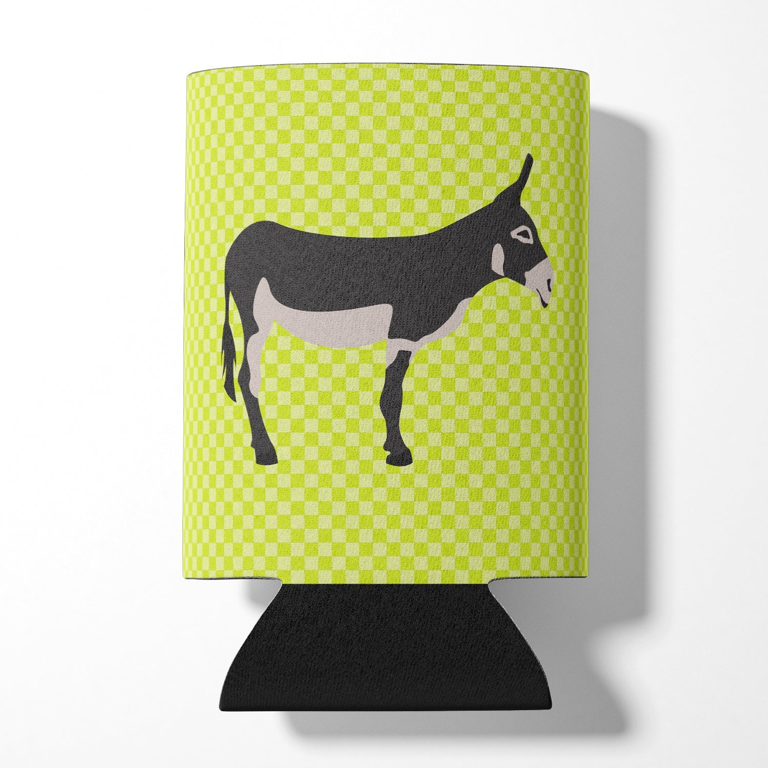American Mammoth Jack Donkey Green Can or Bottle Hugger Cooler Sleeve for Standard 12 oz Cans, Insulated Foam Beer & Soda Can Hugger Reusable