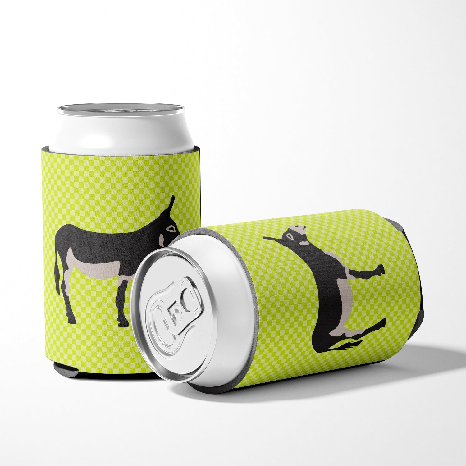 American Mammoth Jack Donkey Green Can or Bottle Hugger Cooler Sleeve for Standard 12 oz Cans, Insulated Foam Beer & Soda Can Hugger Reusable