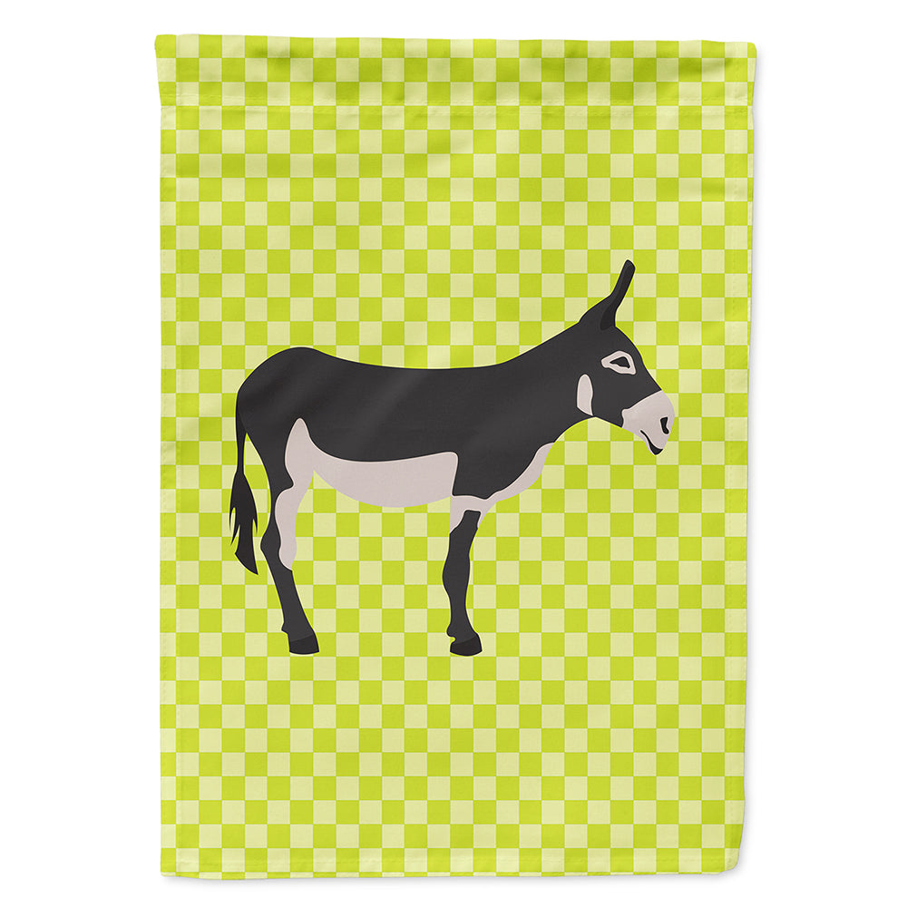 American Mammoth Jack Donkey Green House Flag 28x40 Porch Sleeve Pole Decorative Outside Yard Banner Artwork Wall Hanging, Polyester