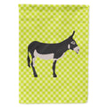 American Mammoth Jack Donkey Green House Flag 28x40 Porch Sleeve Pole Decorative Outside Yard Banner Artwork Wall Hanging, Polyester