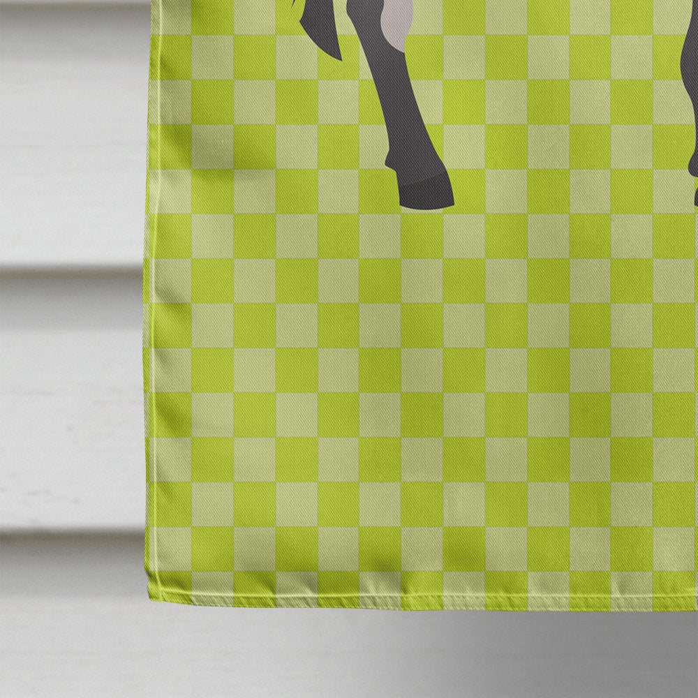 American Mammoth Jack Donkey Green House Flag 28x40 Porch Sleeve Pole Decorative Outside Yard Banner Artwork Wall Hanging, Polyester