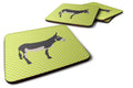 American Mammoth Jack Donkey Green Foam Coasters Set of 4 Cup Coasters for Indoor Outdoor, Tabletop Protection, Anti Slip, Mouse pad Material