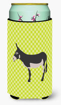 American Mammoth Jack Donkey Green Tall Boy Hugger Can Cooler Sleeve Machine Washable Drink Collapsible Insulator Beverage Insulated Holder