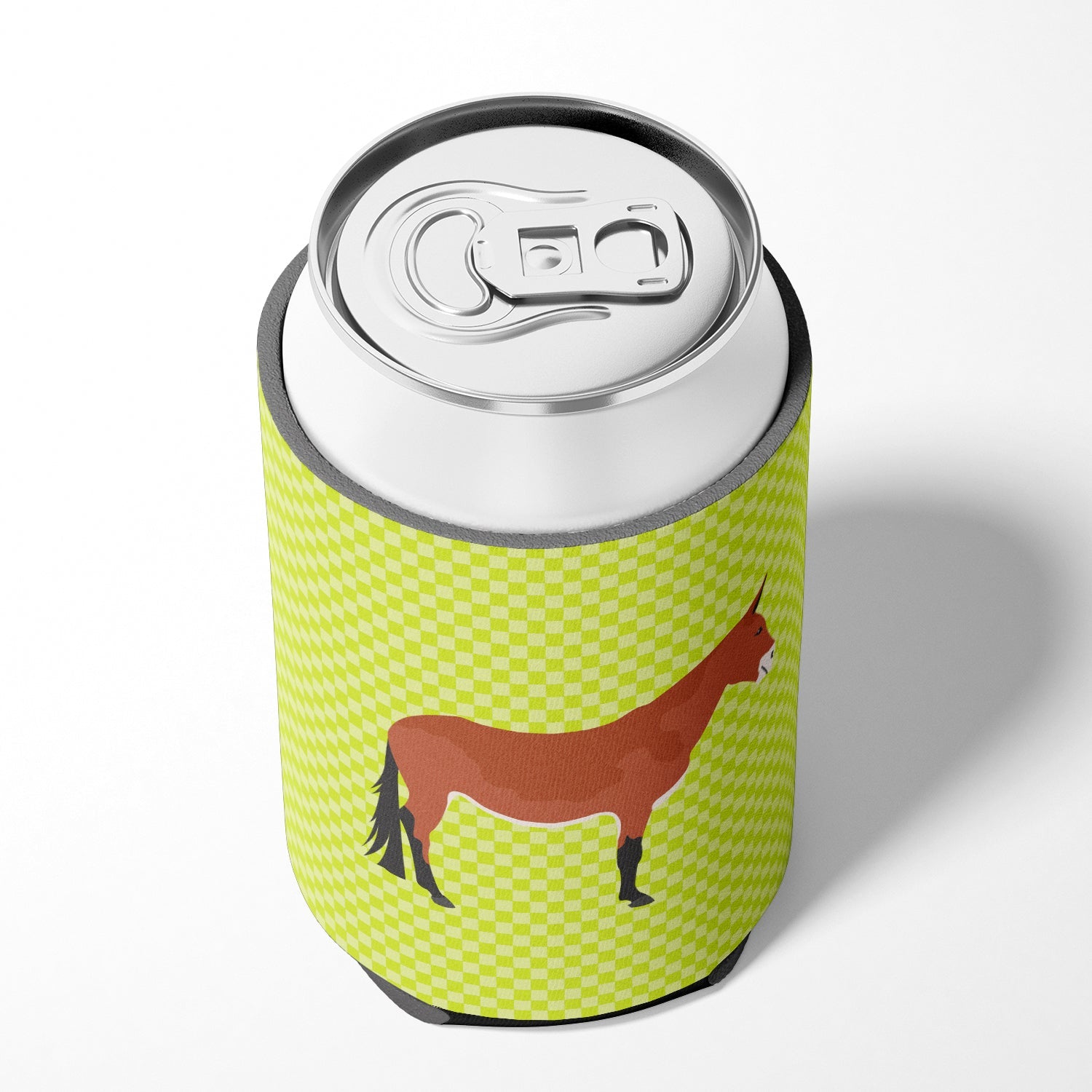 Mule Green Can or Bottle Hugger Cooler Sleeve for Standard 12 oz Cans, Insulated Foam Beer & Soda Can Hugger Reusable