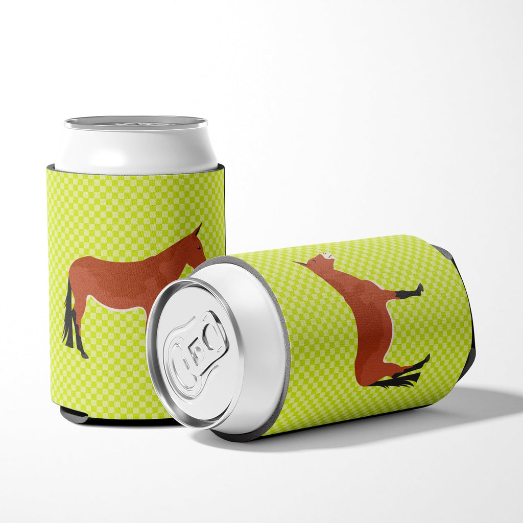 Mule Green Can or Bottle Hugger Cooler Sleeve for Standard 12 oz Cans, Insulated Foam Beer & Soda Can Hugger Reusable