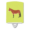 Mule Green Ceramic Night Light Compact, UL-Certified, Ideal for Bedroom, Bathroom, Nursery, Hallway, Kitchen, 6x4x3, Multicolor