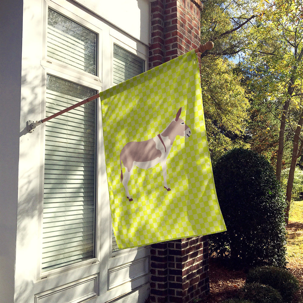 Australian Teamster Donkey Green House Flag 28x40 Porch Sleeve Pole Decorative Outside Yard Banner Artwork Wall Hanging, Polyester