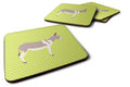 Australian Teamster Donkey Green Foam Coasters Set of 4 Cup Coasters for Indoor Outdoor, Tabletop Protection, Anti Slip, Mouse pad Material