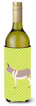 Australian Teamster Donkey Green Wine Bottle Hugger Gift Sleeve for Standard 750 ml Bottles, Insulated Reusable Also Fits Mini Shot & Pint Bottles
