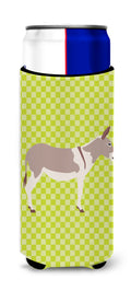 Australian Teamster Donkey Green Slim Can Hugger , Insulated Foam Hugger for 12 oz Slim Cans, Beer Bottles & Water Bottles, Printed in USA