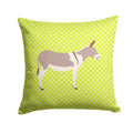 Australian Teamster Donkey Green Decorative Throw Pillow 14x14 Indoor Outdoor Accent Cushion, Fabric Cover with Insert for Sofa, Bed, Porch & Living Room