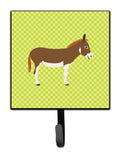 Miniature Mediterranian Donkey Green Leash or Key Holder Wall Hooks, Key Hooks Holder, Coat Rack Wall Mount, Coat Hooks, Hooks for Hanging Keys, Towels, Aprons, Leashes