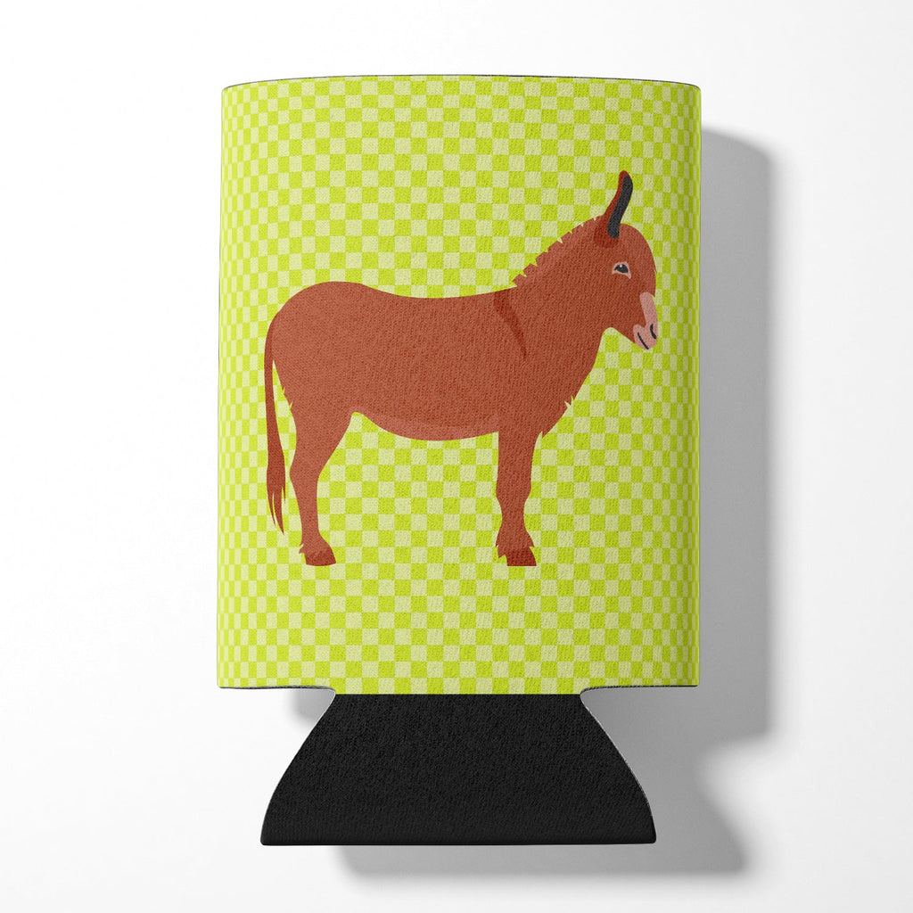 Irish Donkey Green Can or Bottle Hugger Cooler Sleeve for Standard 12 oz Cans, Insulated Foam Beer & Soda Can Hugger Reusable