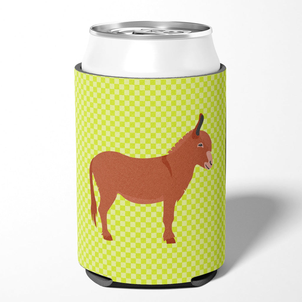 Irish Donkey Green Can or Bottle Hugger Cooler Sleeve for Standard 12 oz Cans, Insulated Foam Beer & Soda Can Hugger Reusable