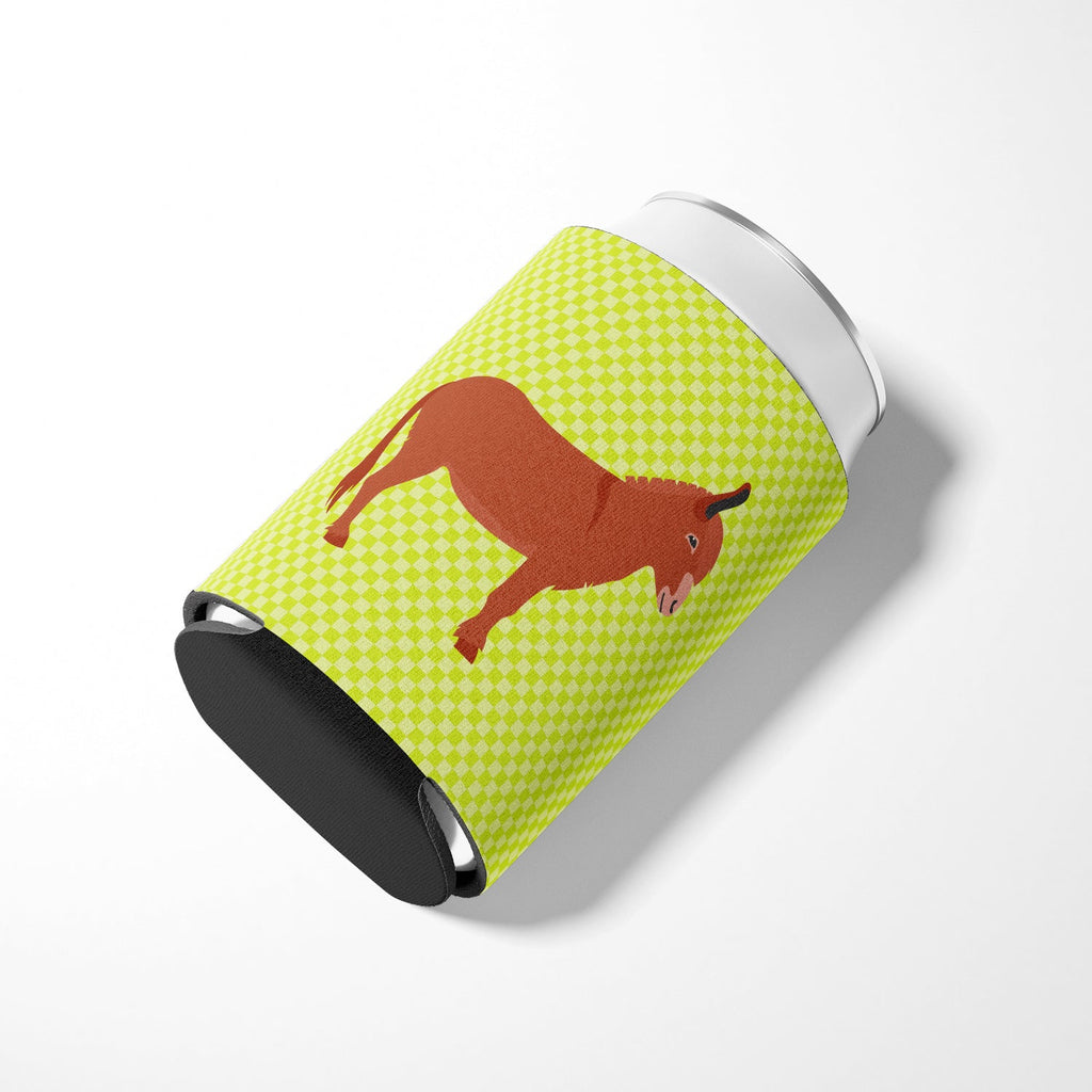 Irish Donkey Green Can or Bottle Hugger Cooler Sleeve for Standard 12 oz Cans, Insulated Foam Beer & Soda Can Hugger Reusable