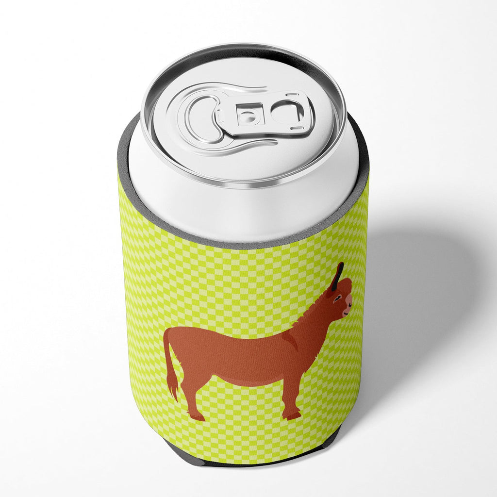 Irish Donkey Green Can or Bottle Hugger Cooler Sleeve for Standard 12 oz Cans, Insulated Foam Beer & Soda Can Hugger Reusable