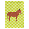 Irish Donkey Green House Flag 28x40 Porch Sleeve Pole Decorative Outside Yard Banner Artwork Wall Hanging, Polyester