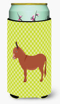 Irish Donkey Green Tall Boy Hugger Can Cooler Sleeve Machine Washable Drink Collapsible Insulator Beverage Insulated Holder