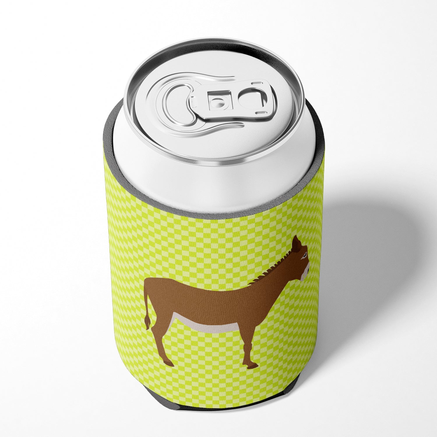 Cotentin Donkey Green Can or Bottle Hugger Cooler Sleeve for Standard 12 oz Cans, Insulated Foam Beer & Soda Can Hugger Reusable
