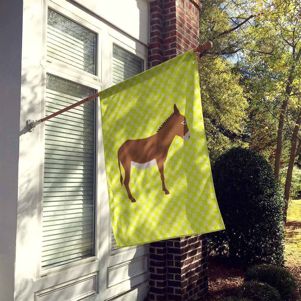 Cotentin Donkey Green House Flag 28x40 Porch Sleeve Pole Decorative Outside Yard Banner Artwork Wall Hanging, Polyester