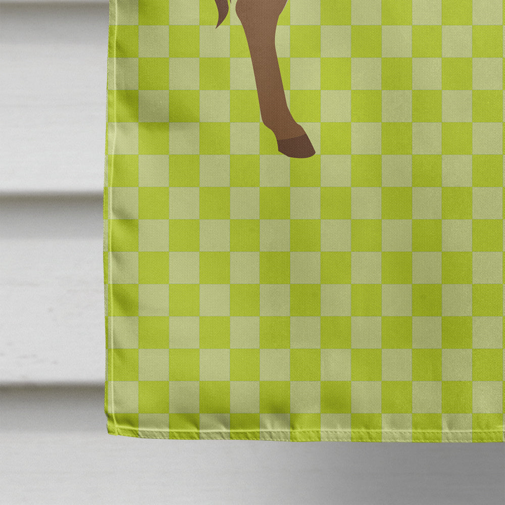 Cotentin Donkey Green House Flag 28x40 Porch Sleeve Pole Decorative Outside Yard Banner Artwork Wall Hanging, Polyester