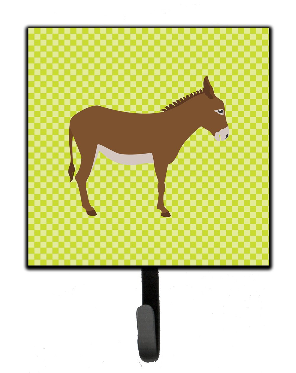 Cotentin Donkey Green Leash or Key Holder Wall Hooks, Key Hooks Holder, Coat Rack Wall Mount, Coat Hooks, Hooks for Hanging Keys, Towels, Aprons, Leashes