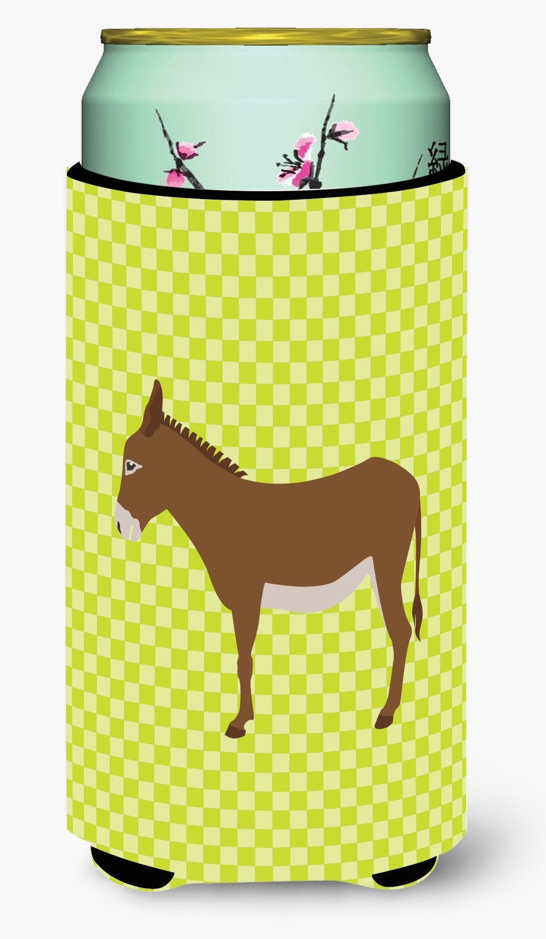 Cotentin Donkey Green Tall Boy Hugger Can Cooler Sleeve Machine Washable Drink Collapsible Insulator Beverage Insulated Holder