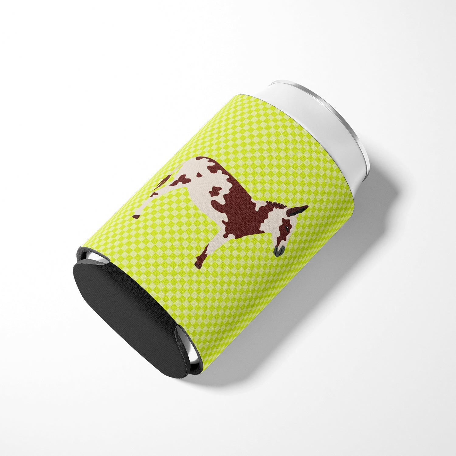 American Spotted Donkey Green Can or Bottle Hugger Cooler Sleeve for Standard 12 oz Cans, Insulated Foam Beer & Soda Can Hugger Reusable
