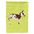 American Spotted Donkey Green House Flag 28x40 Porch Sleeve Pole Decorative Outside Yard Banner Artwork Wall Hanging, Polyester