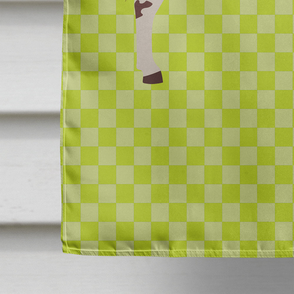 American Spotted Donkey Green House Flag 28x40 Porch Sleeve Pole Decorative Outside Yard Banner Artwork Wall Hanging, Polyester