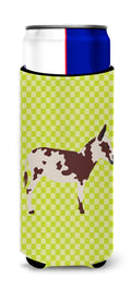American Spotted Donkey Green Slim Can Hugger , Insulated Foam Hugger for 12 oz Slim Cans, Beer Bottles & Water Bottles, Printed in USA