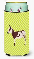 American Spotted Donkey Green Tall Boy Hugger Can Cooler Sleeve Machine Washable Drink Collapsible Insulator Beverage Insulated Holder