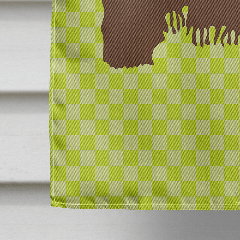 Poitou Poiteuin Donkey Green House Flag 28x40 Porch Sleeve Pole Decorative Outside Yard Banner Artwork Wall Hanging, Polyester