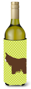 Poitou Poiteuin Donkey Green Wine Bottle Hugger Gift Sleeve for Standard 750 ml Bottles, Insulated Reusable Also Fits Mini Shot & Pint Bottles