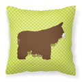 Poitou Poiteuin Donkey Green Decorative Throw Pillow 18x18 Indoor Outdoor Accent Cushion, Fabric Cover with Insert for Sofa, Bed, Porch & Living Room
