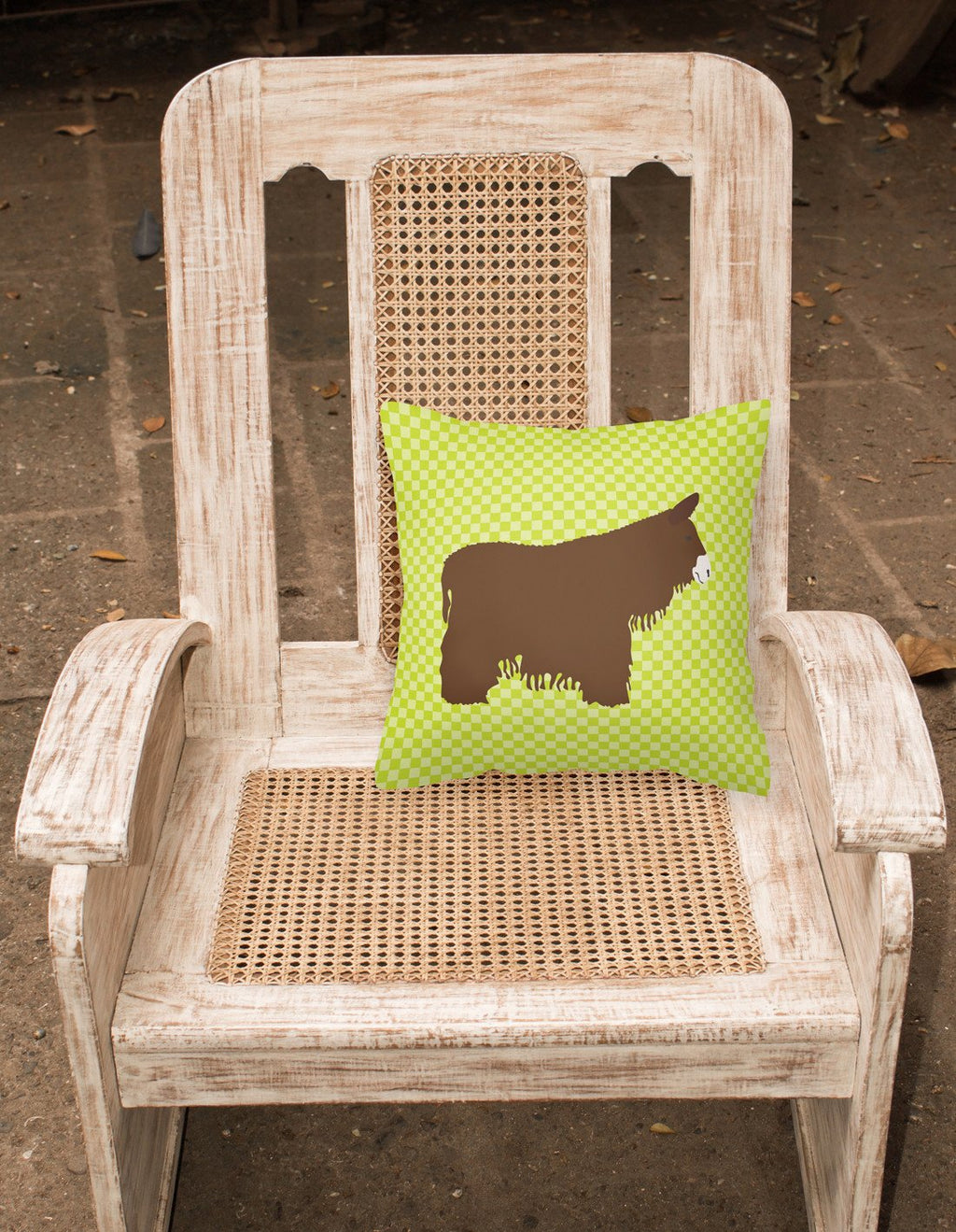 Poitou Poiteuin Donkey Green Decorative Throw Pillow 18x18 Indoor Outdoor Accent Cushion, Fabric Cover with Insert for Sofa, Bed, Porch & Living Room