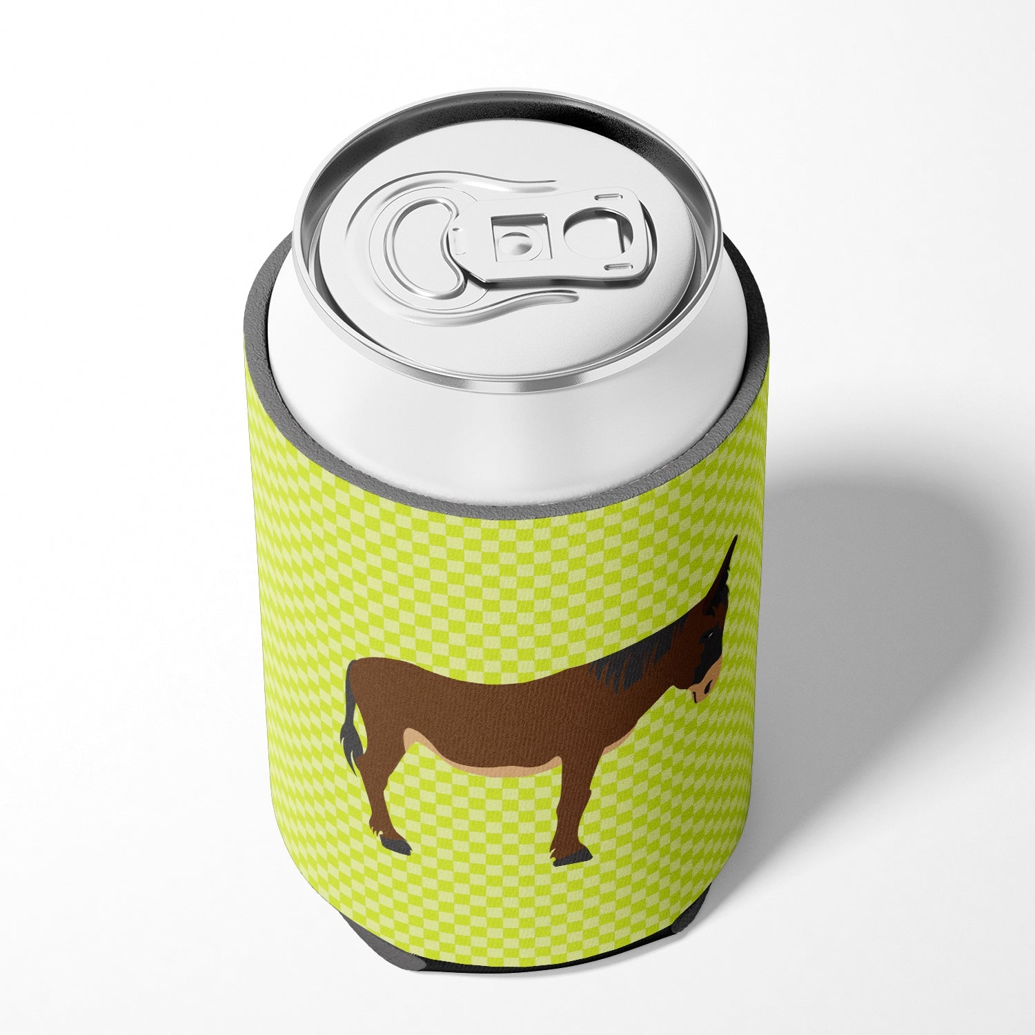 Zamorano-Leones Donkey Green Can or Bottle Hugger Cooler Sleeve for Standard 12 oz Cans, Insulated Foam Beer & Soda Can Hugger Reusable