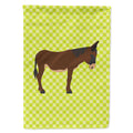 Zamorano-Leones Donkey Green House Flag 28x40 Porch Sleeve Pole Decorative Outside Yard Banner Artwork Wall Hanging, Polyester