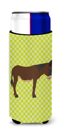 Zamorano-Leones Donkey Green Slim Can Hugger , Insulated Foam Hugger for 12 oz Slim Cans, Beer Bottles & Water Bottles, Printed in USA