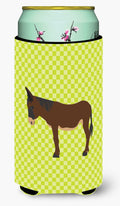 Zamorano-Leones Donkey Green Tall Boy Hugger Can Cooler Sleeve Machine Washable Drink Collapsible Insulator Beverage Insulated Holder