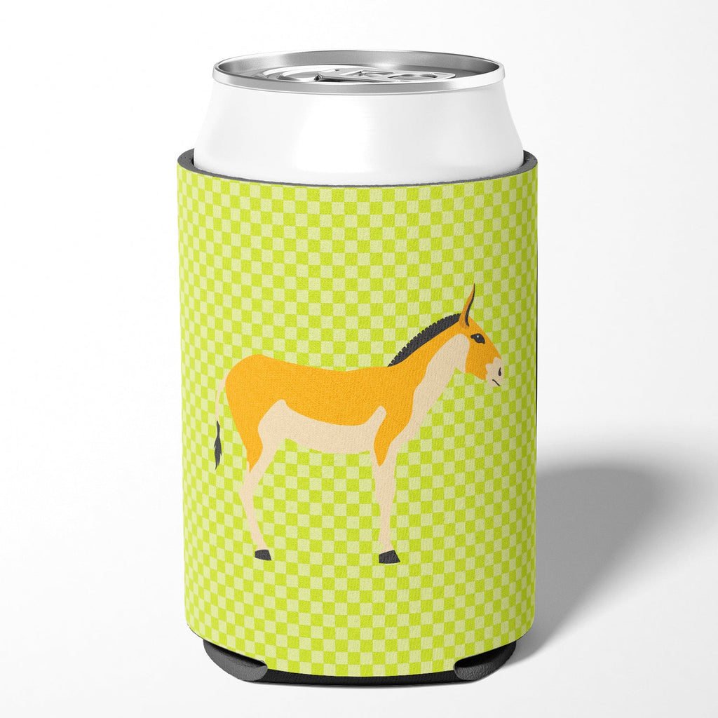 Turkmenian Kulan Donkey Green Can or Bottle Hugger Cooler Sleeve for Standard 12 oz Cans, Insulated Foam Beer & Soda Can Hugger Reusable