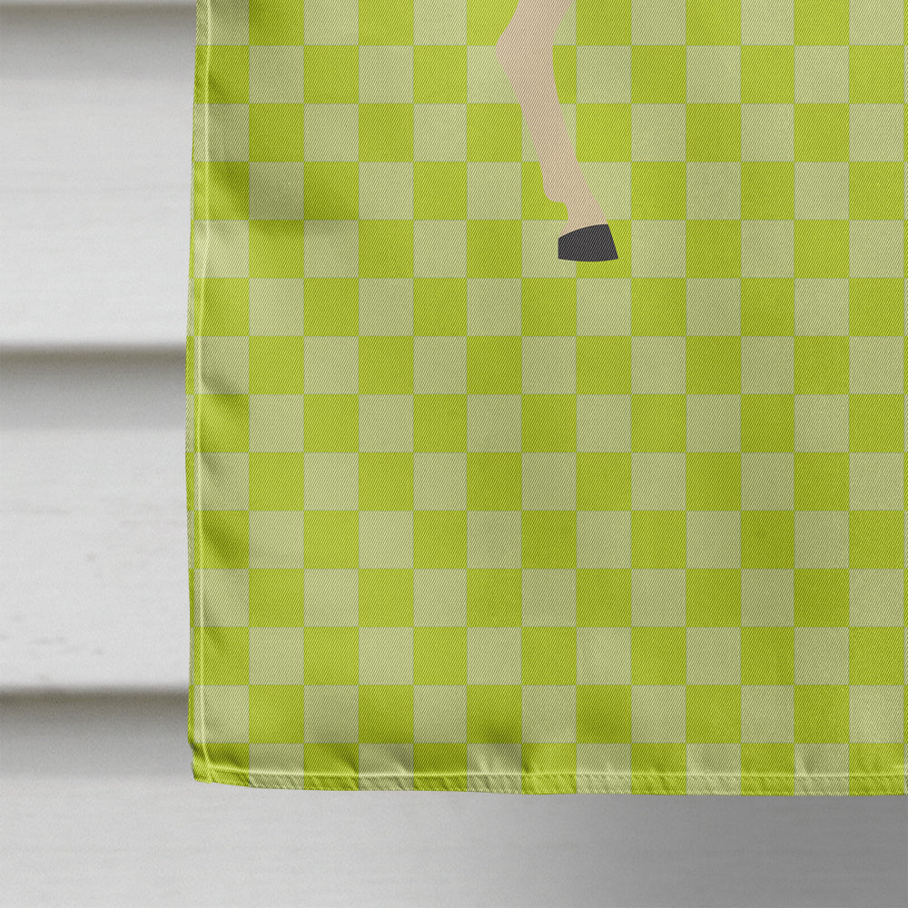 Turkmenian Kulan Donkey Green House Flag 28x40 Porch Sleeve Pole Decorative Outside Yard Banner Artwork Wall Hanging, Polyester