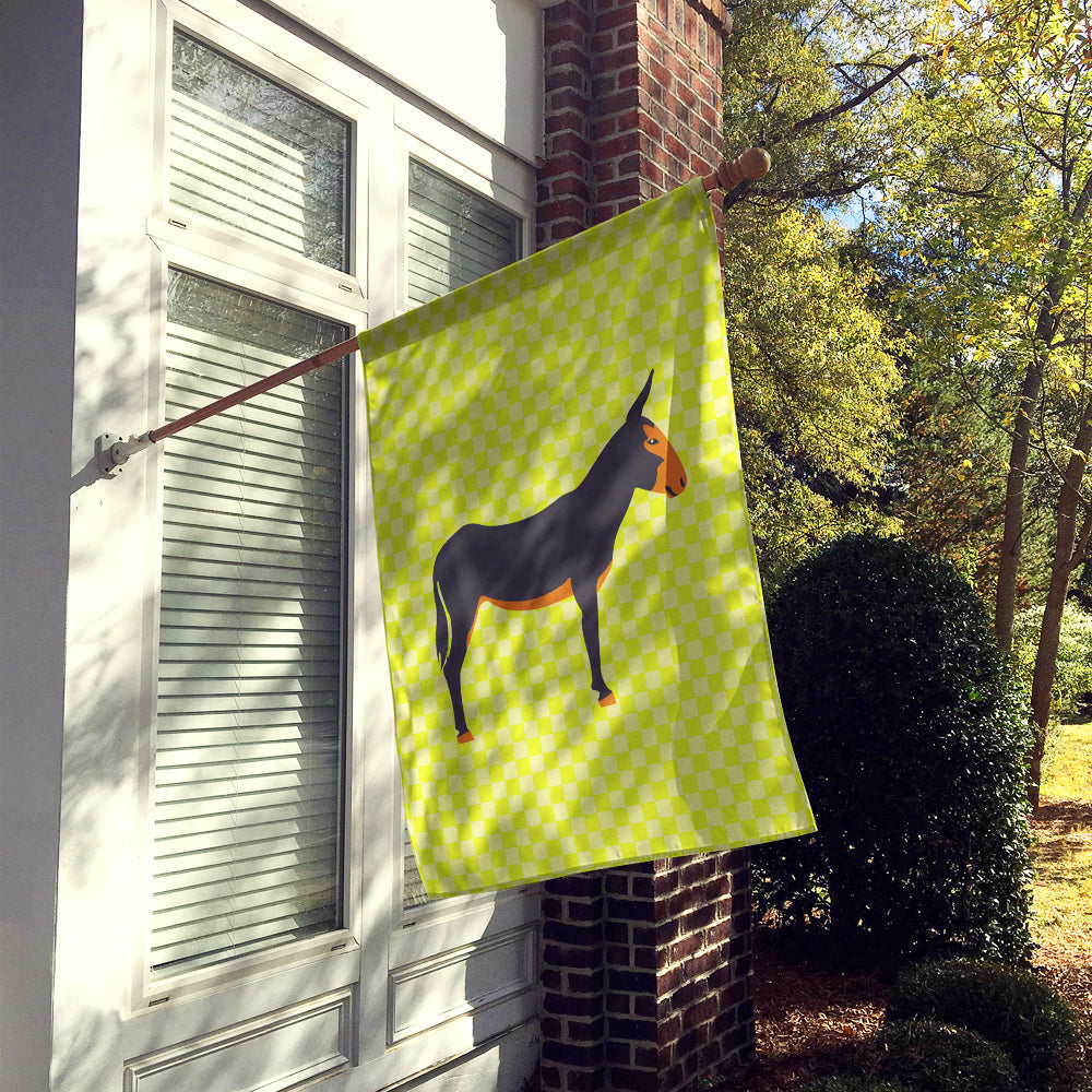 Catalan Donkey Green House Flag 28x40 Porch Sleeve Pole Decorative Outside Yard Banner Artwork Wall Hanging, Polyester