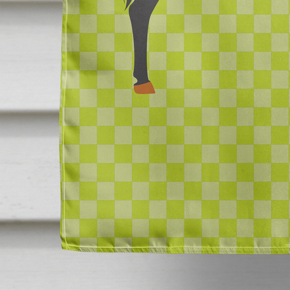 Catalan Donkey Green House Flag 28x40 Porch Sleeve Pole Decorative Outside Yard Banner Artwork Wall Hanging, Polyester