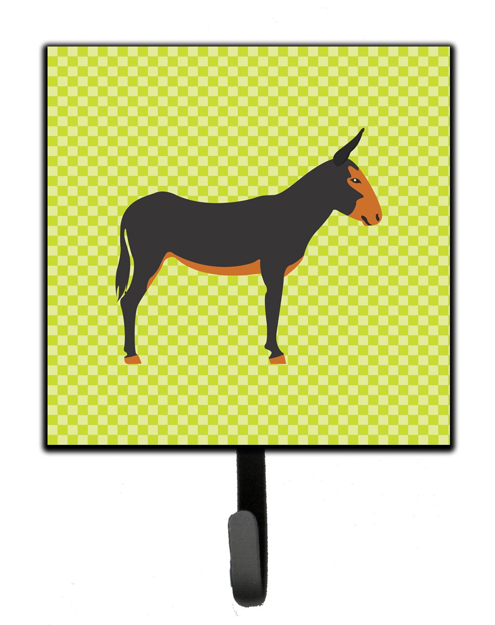 Catalan Donkey Green Leash or Key Holder Wall Hooks, Key Hooks Holder, Coat Rack Wall Mount, Coat Hooks, Hooks for Hanging Keys, Towels, Aprons, Leashes