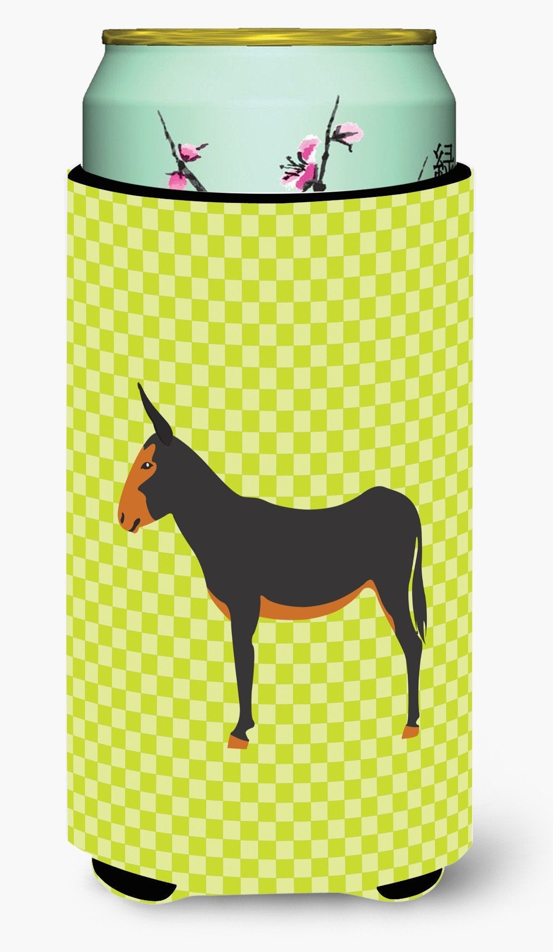 Catalan Donkey Green Tall Boy Hugger Can Cooler Sleeve Machine Washable Drink Collapsible Insulator Beverage Insulated Holder