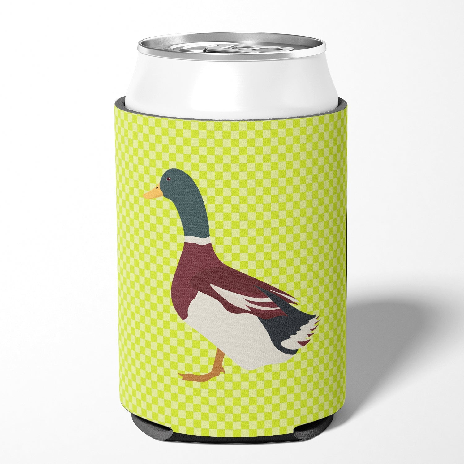 Rouen Duck Green Can or Bottle Hugger Cooler Sleeve for Standard 12 oz Cans, Insulated Foam Beer & Soda Can Hugger Reusable