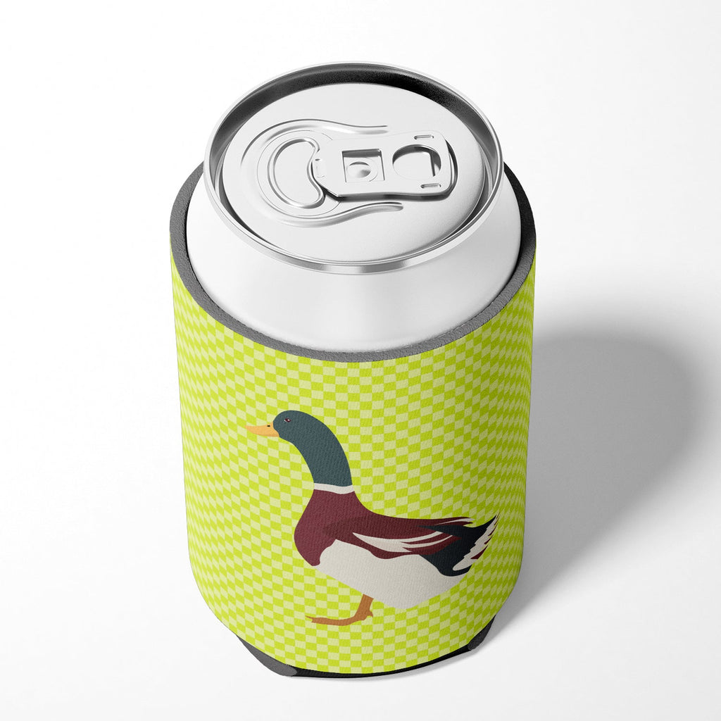 Rouen Duck Green Can or Bottle Hugger Cooler Sleeve for Standard 12 oz Cans, Insulated Foam Beer & Soda Can Hugger Reusable
