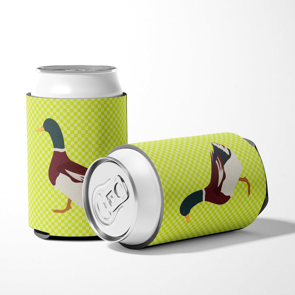 Rouen Duck Green Can or Bottle Hugger Cooler Sleeve for Standard 12 oz Cans, Insulated Foam Beer & Soda Can Hugger Reusable